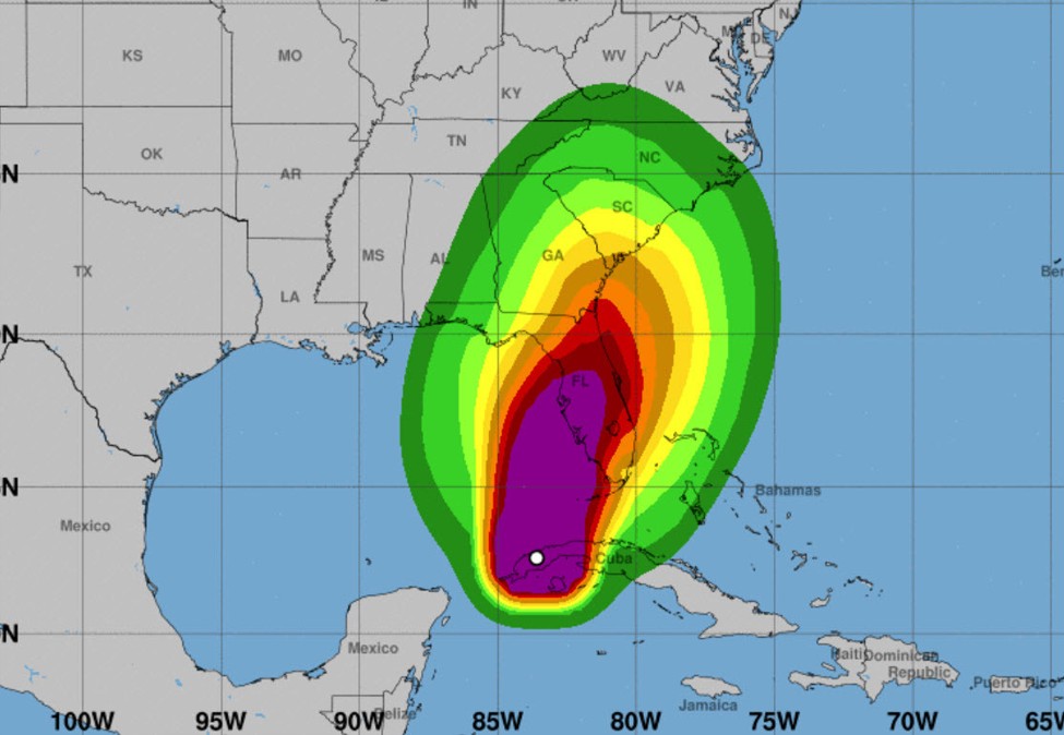 US says 190k/bpd of oil production shut down in the Gulf of Mexico